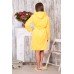 Халат женский на молнии "ХВ-002" велсофт 3Д (цвет желтый зефир)