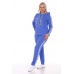 Костюм женский "К-195" футер с лайкрой (цвет голубой)