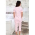 Пижама женская "6722" кулирка (цвет розовый)
