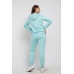 Костюм женский "КМФ-4519" футер с лайкрой (цвет бирюзовый)