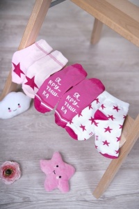 Носки детские "Крутышка" трикотаж (цвет розовый, 3 пары)