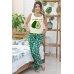 Пижама женская "ПЖ 012" кулирка (AVO SLEEP, цвет зеленый)