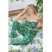 Пижама женская "ПЖ 015" кулирка (Авокадо, цвет зеленый)