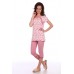 Пижама женская "638/1" кулирка (цвет розовый)