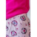 Пижама женская "Меломанка-5" кулирка (цвет розовый)