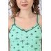 Пижама женская "Стрекоза-2" кулирка (цвет зеленый)