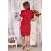Платье женское "Бархат" П-267 полиэстер (цвет красный)