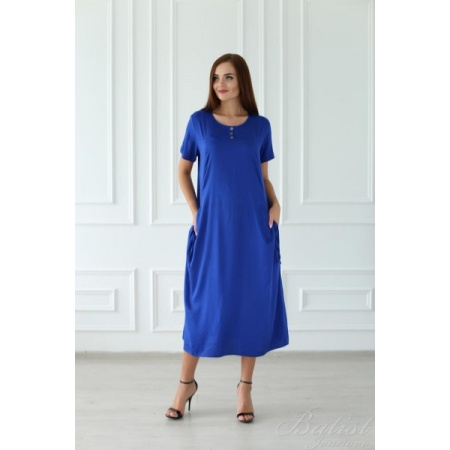Платье женское "Марсела" вискоза (цвет синий)