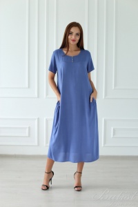 Платье женское "Марсела" вискоза (цвет голубой)