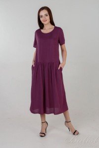Платье женское "Дженнифер" штапель (цвет сиреневый)