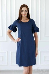 Платье женское "Тая" вискоза (цвет синий)