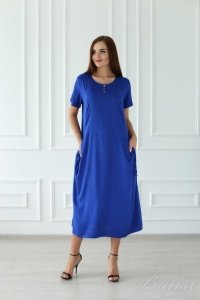 Платье женское "Марсела" вискоза (цвет синий)