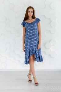 Платье женское "Хлоя" штапель (цвет синий)
