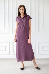 Платье женское "Леонора" ткань плательная (цвет сиреневый)