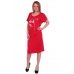 Платье женское "П-129" вискоза (цвет красный)