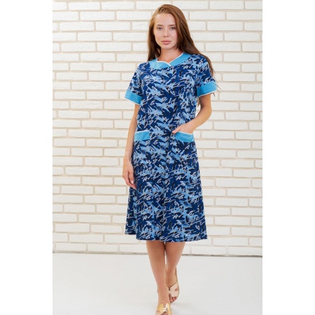 Платье женское "Даниэль С" кулирка (цвет синий)
