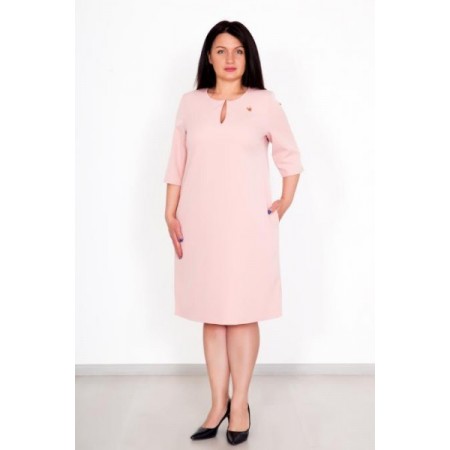 Платье женское "Тома Р" креп (цвет розовый)
