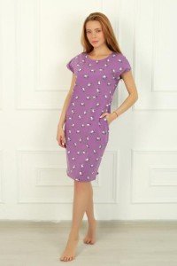 Платье женское домашнее "Элефант 11Ф" фулайкра (цвет фиолетовый)