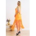Платье женское "П 213" кулирка с лайкрой (цвет оранжевый неон)