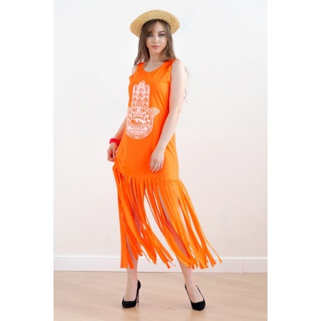 Платье женское "П 213" кулирка с лайкрой (цвет грейпфрут)
