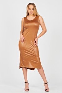 Платье женское "П 007" масло (цвет коричневый)