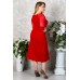 Платье женское "П 216" милано, гипюр (цвет красный)