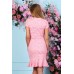 Платье женское "П 220" жаккард (цвет розовый)