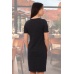 Платье женское "10465" футер (цвет черный)