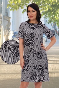 Платье женское "10333" суперсофт (цвет серый)