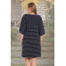 Платье женское "Литопс" футер двухнитка с лайкрой (цвет черный)