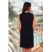 Платье женское "4025" вискоза (цвет черный)