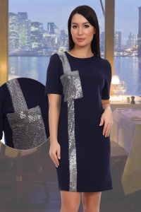 Платье женское "10312" атаман (цвет синий)
