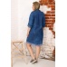 Платье женское "6875" джинса (цвет синий)