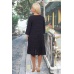 Платье женское "12010" кулирка (цвет черный)