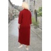 Платье женское "12007" футер двухнитка (цвет бордовый)