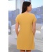 Платье женское "Гравитация" трикотаж соты (цвет горчица)