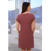 Платье женское "Гравитация" трикотаж соты (цвет брусничный)