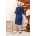 Платье женское "6878" джинса (цвет голубой)