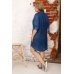 Платье женское "6878" джинса (цвет голубой)