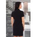 Платье женское "13321" креп (цвет черный)