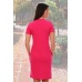 Платье женское "6703" пике (цвет малиновый)