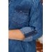 Платье женское "6874" джинса (цвет синий)