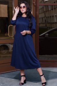 Платье женское "13339" милано (цвет синий)