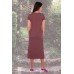 Платье женское "2515" вискоза меланж (цвет бордовый)