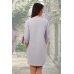 Платье женское "4720" футер двухнитка (цвет серый меланж)
