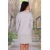 Платье женское "3906" футер двухнитка (цвет серый)