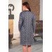 Платье женское "1363" джерси (гусиная лапка, цвет серый)
