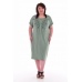 Платье женское "4-67б" кулирка (цвет зеленый)