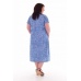 Платье женское "4-69" кулирка (цвет голубой)
