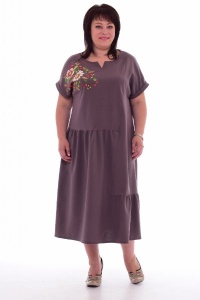 Платье женское "Ф-1-29м" плательная ткань (цвет пыльная роза)